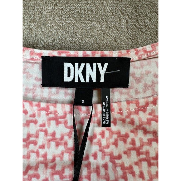 DKNY Printed Ruched Top Size Small - Picture 11 of 14